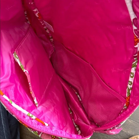 Vera Bradley Sling Tennis Backpack in Lilly Bell NWOT - Pink Floral - Picture 7 of 9
